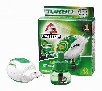 фото РАПТОР Комплект TURBO (прибор+жидкость от комаров 40 ночей) (Арт. Gk9560T)